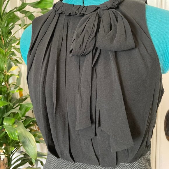 NWT BCBGMaxAzria Silk and Strech Tweed Dress - Size 6 - Picture 3 of 7